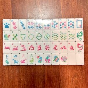 #Mahjong Tile Set Pastel Puppy Edition LAST ONE